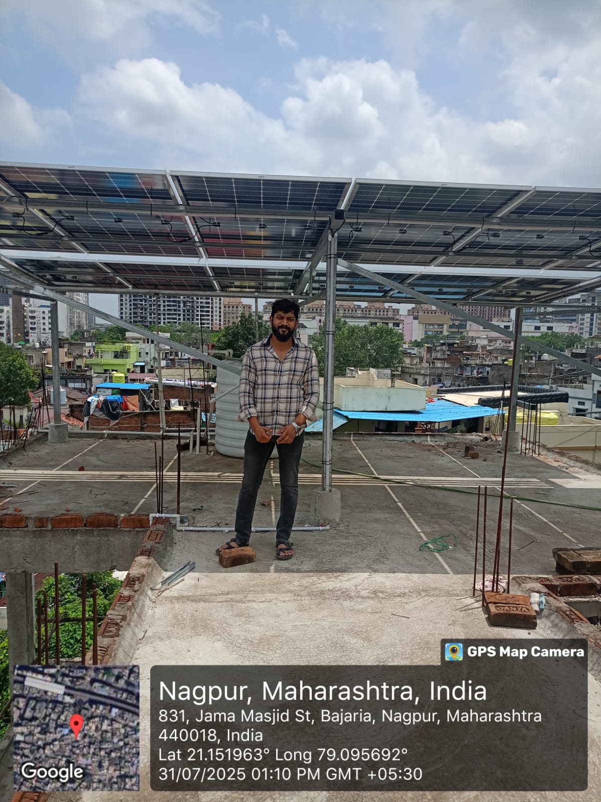 Industrial solar rooftop installation in Nagpur, Maharashtra – HT/LT connection, net metering, MSEDCL approved | Richa Enterprises
